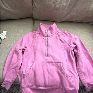Lululemon Pink Quarter-Zip Pullover